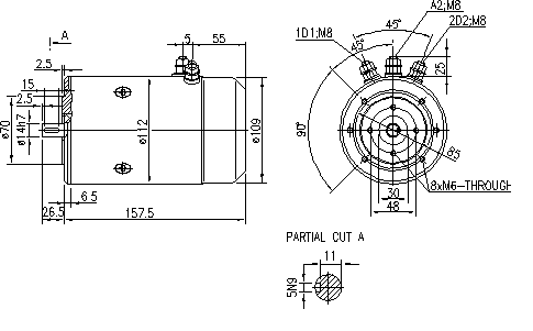MAHLE Letrika 12VDC Bidirectional Motor 0.7kW 1500rpm - High Performance DC Electric Motor for Automotive & Industrial Applications - Perfect for HVAC Systems, Conveyor Belts & Power Tools