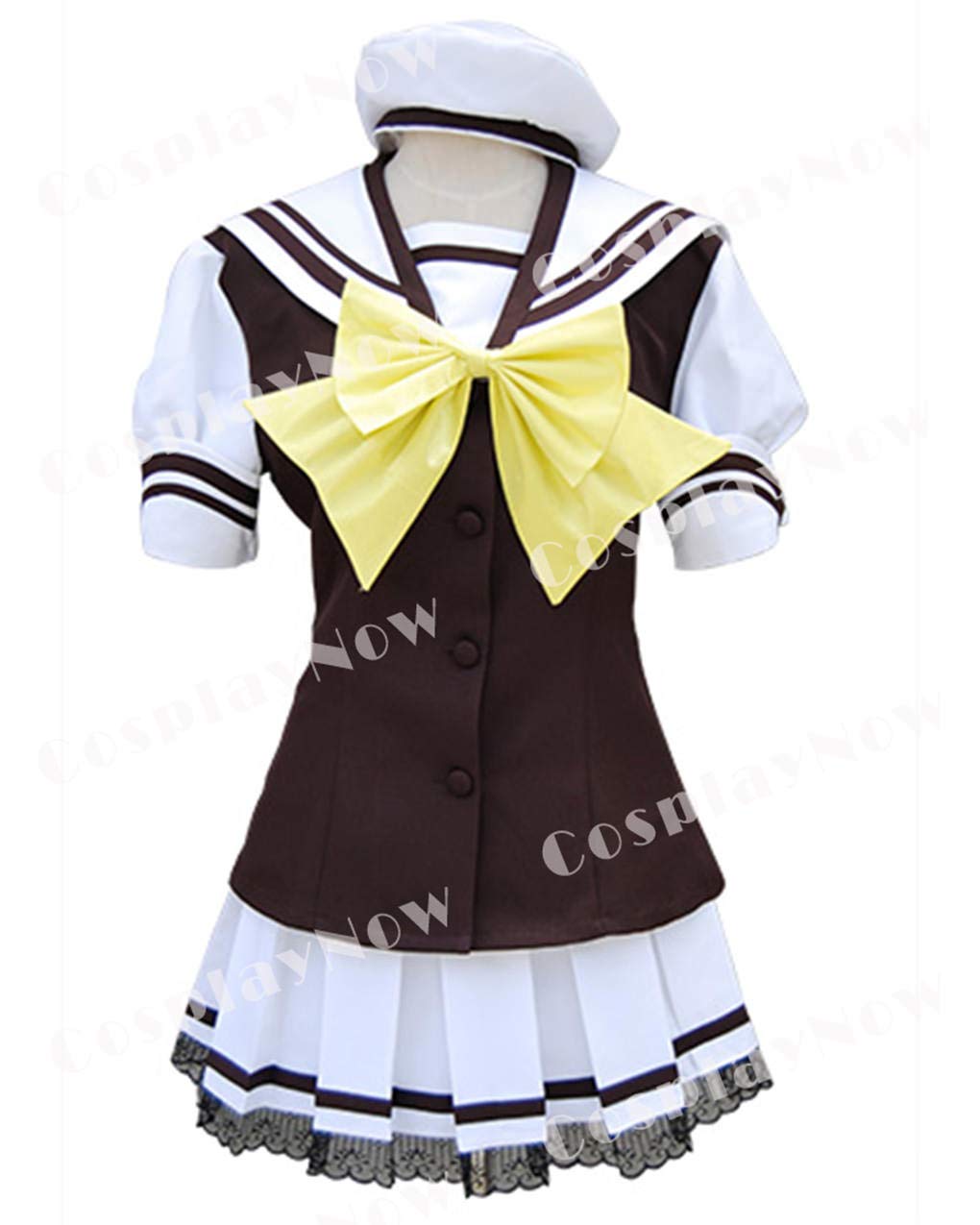 Brown School Girl Uniform Cosplay Costume for Anime & Halloween - Perfect for Cosplay Events, Themed Parties, and Role-Playing