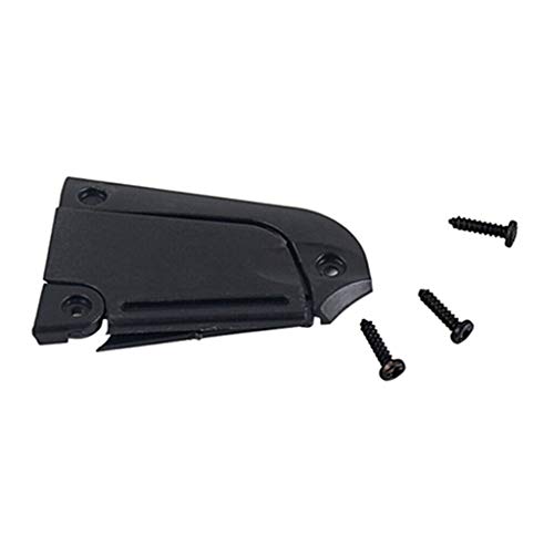 Black 2-Ply Truss Rod Cover with Screws for Electric Guitar - Replacement Parts & Accessories | Perfect for DIY Guitar Repair & Upgrades