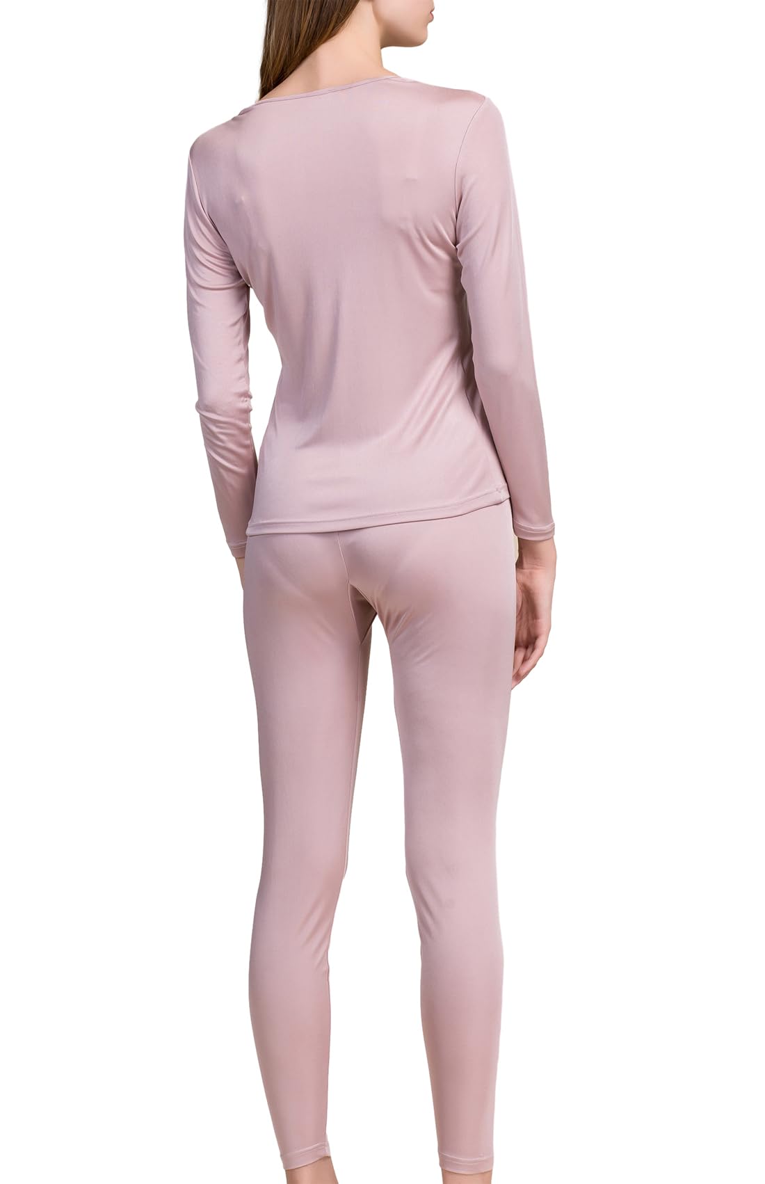 METWAHY Women's Silk Thermal Underwear Set - Soft & Warm Silk Long Johns for Winter - Perfect for Layering, Cold Weather & Indoor Comfort