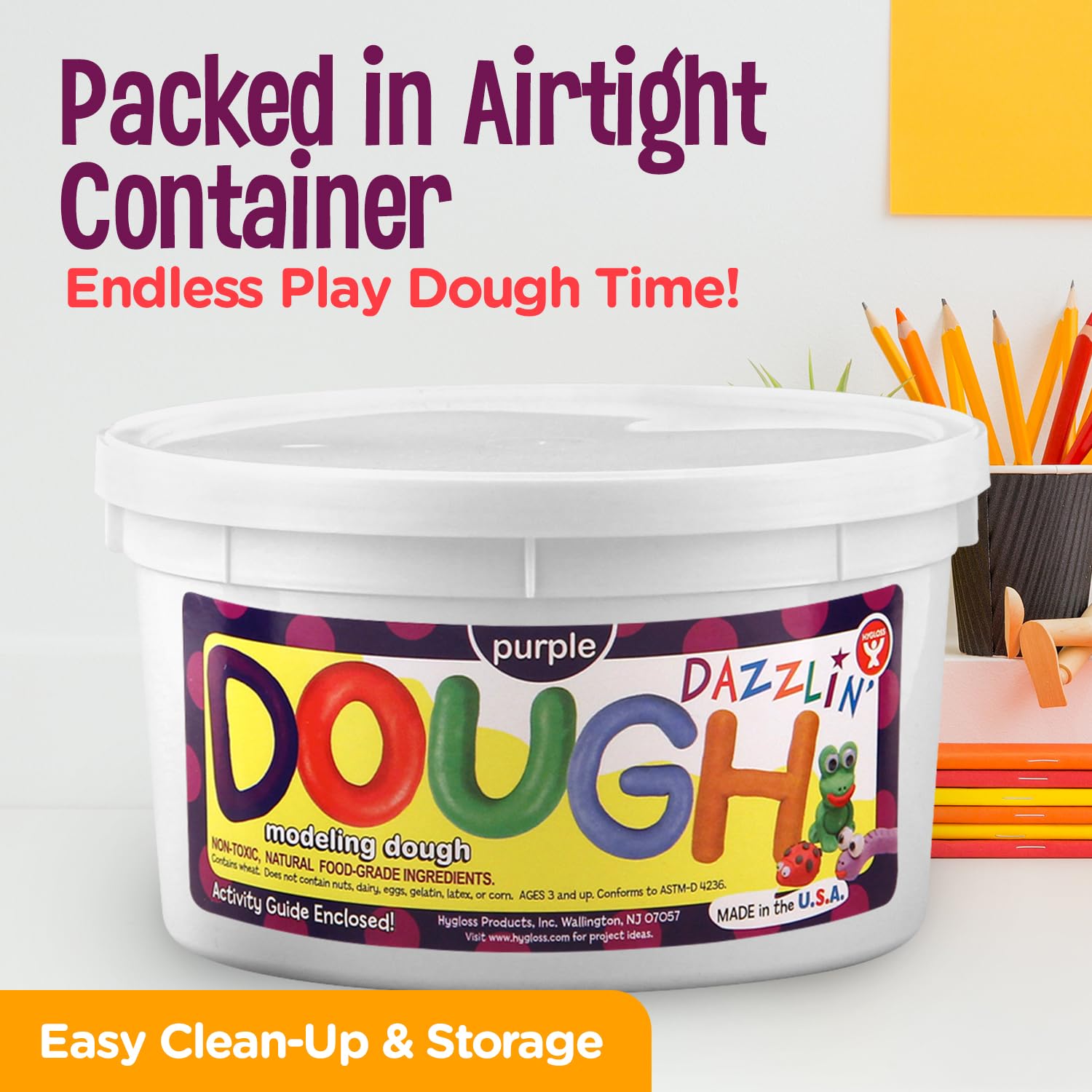 Hygloss 3lb Scented Play Modeling Dough - Non-Toxic & Safe for Kids Arts & Crafts - Easter Basket Stuffer, Party Favors & Classroom Supplies - Green Dough for Creative Play, Sensory Activities & Holiday Gifting