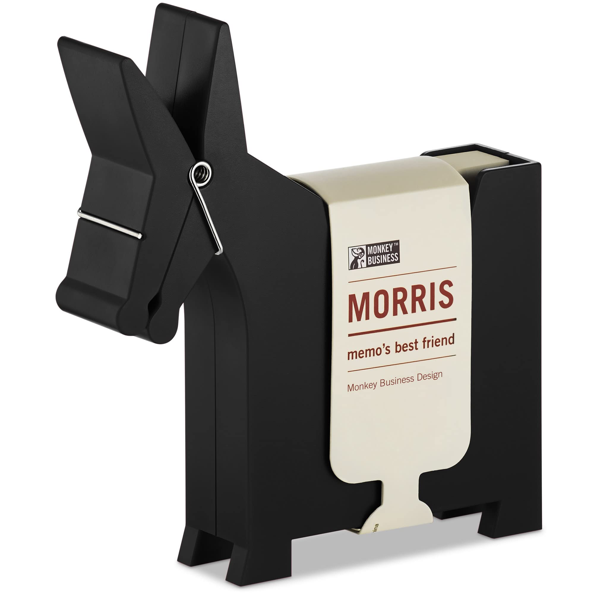 Monkey Business Morris The Donkey Desktop Memo Holder - Cute Funny Desk Organizer for Office Supplies | Sticky Note Holder for Work Desk, Home Office Decor | Perfect Gift for Coworkers & Stationery Lovers