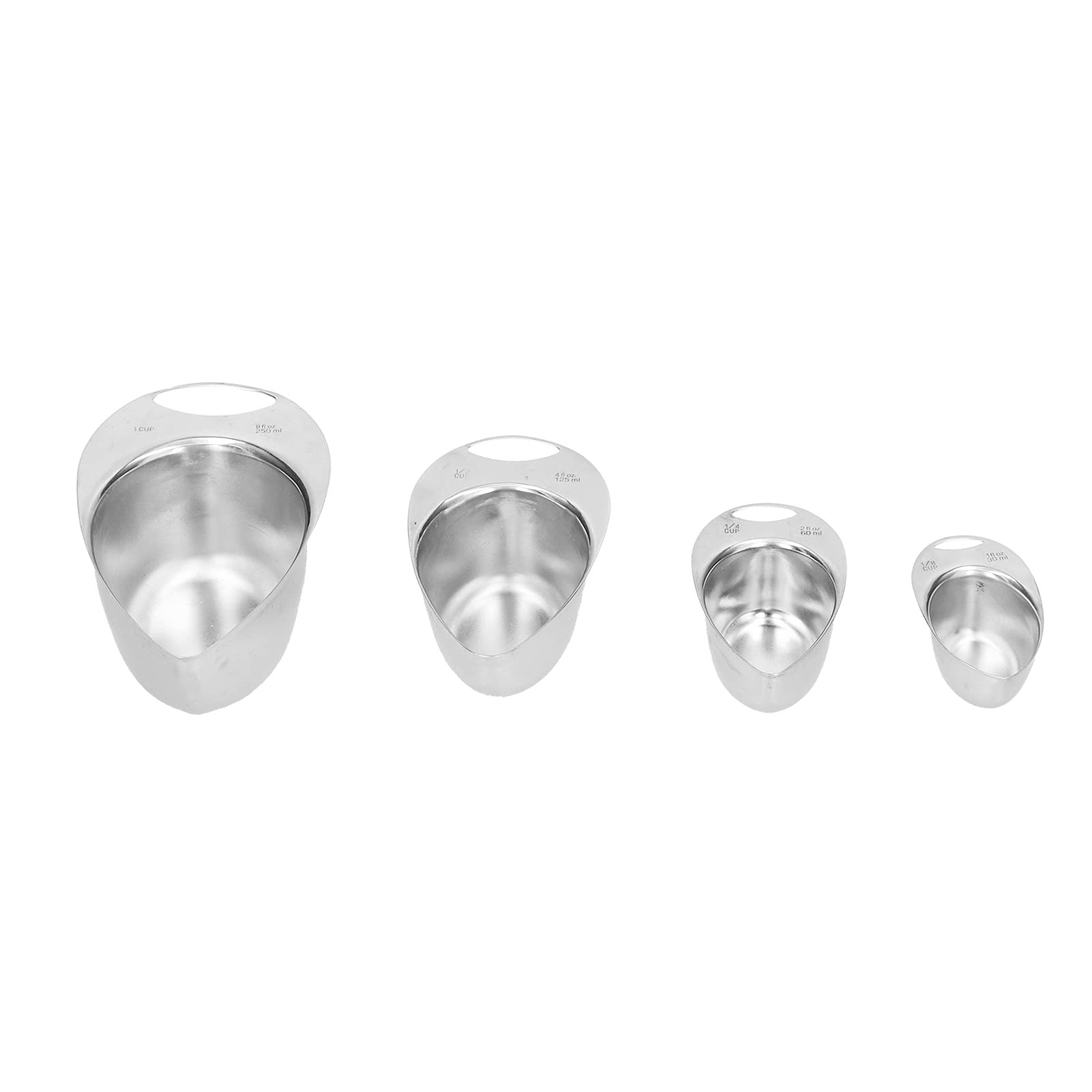 Stainless Steel Measuring Spoon Set - 4 Piece Kitchen Measuring Cups for Baking, Cooking & Home Use | Perfect for Measuring Spices, Flour, Sugar & Liquid Ingredients