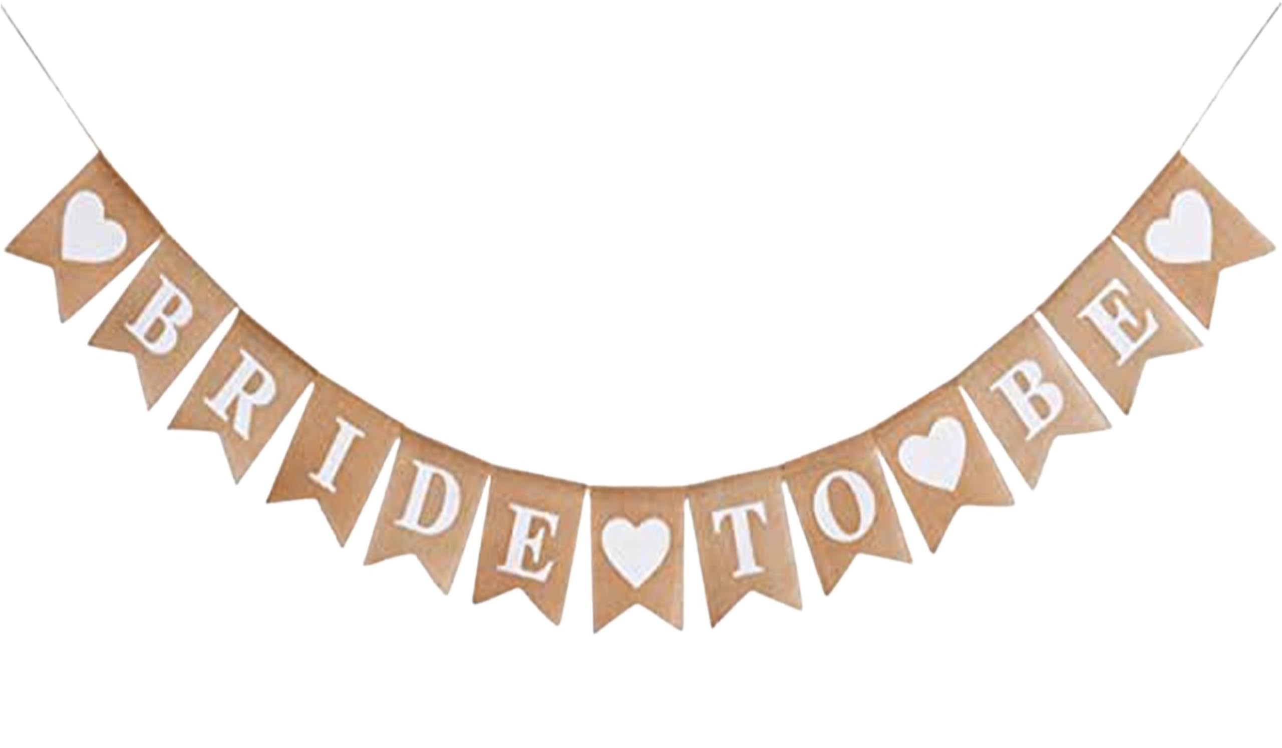Bride to Be Burlap Banner - Rustic Wedding Decor for Bridal Showers, Bachelorette Parties & Engagement Celebrations | Perfect for DIY Wedding Backdrops, Photo Booth Props & Table Decorations