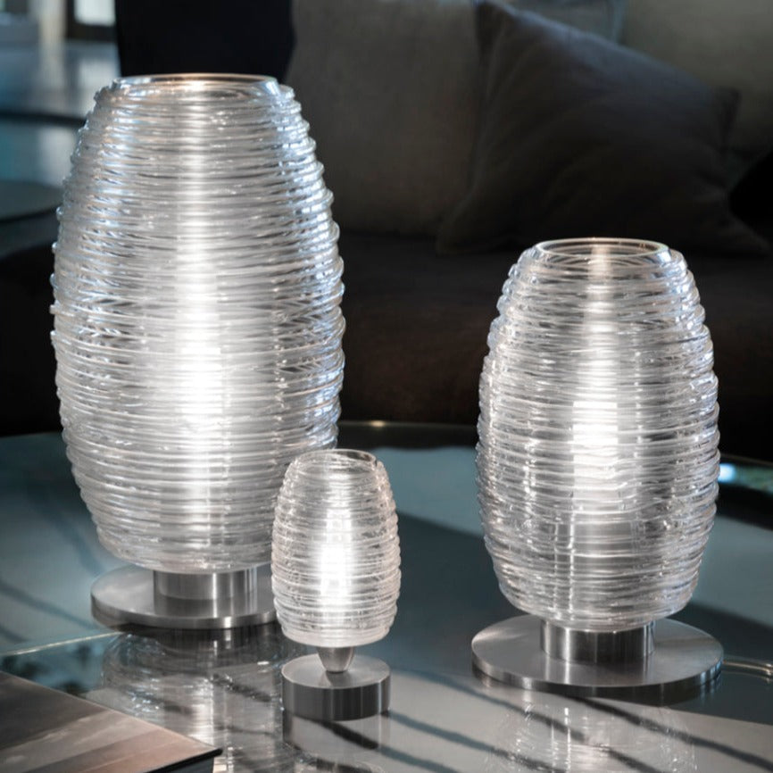 Elegant DAMASCO Table Lamp - Modern Bedside & Living Room Lighting for Home Decor | Soft Glow for Reading & Relaxation