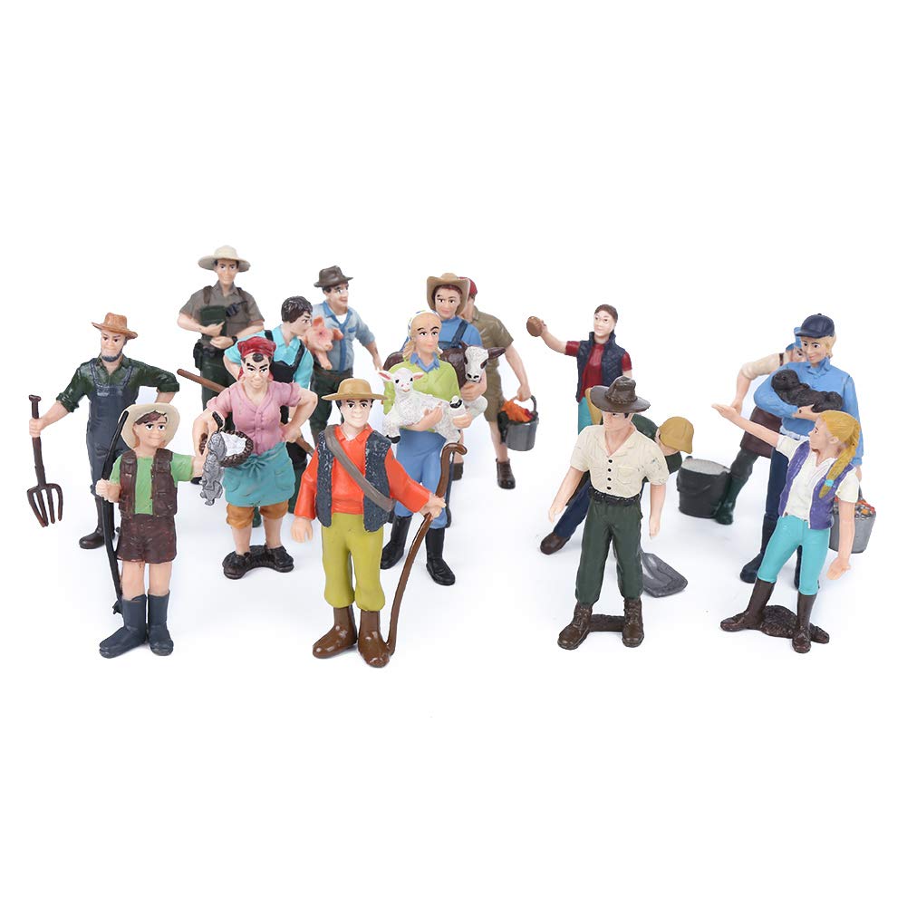 16pcs Miniature Toy Figures - Safe & Exquisite Model Set for Kids, Educational Toys, Perfect for Gifts, Birthday Parties & Role-Playing Games