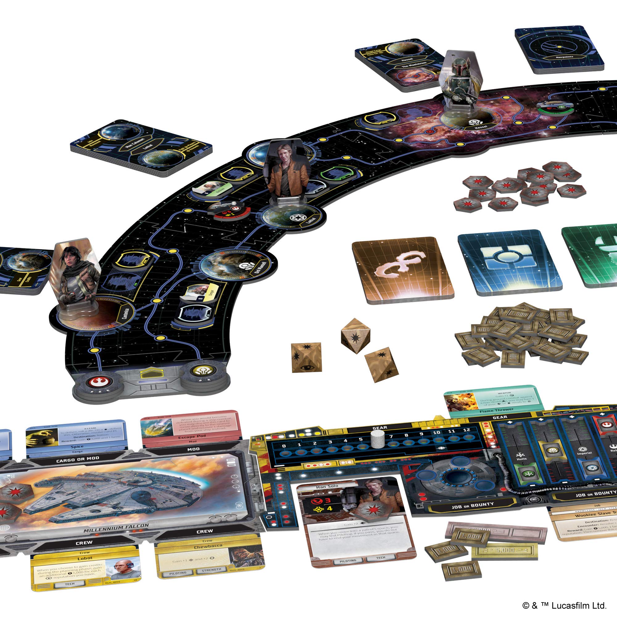Star Wars Outer Rim Board Game by Fantasy Flight Games FFGSW06 - Adventure Strategy Game for 2-4 Players | Perfect for Game Nights & Star Wars Fans