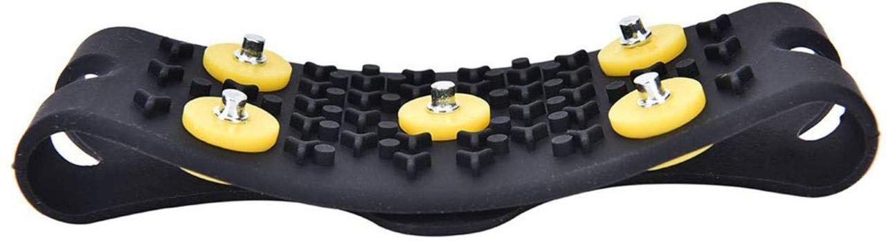 Non-Slip Ice Cleats for Shoes - Traction Spikes for Walking on Ice & Snow - Stretchable Crampons for Men, Women & Kids - Perfect for Hiking, Winter Running & Outdoor Activities