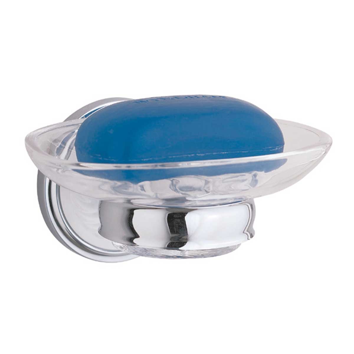 Victorian Style Soap Dish - Chrome Brass Porcelain Bathroom Holder | Vintage Bathroom Decor | Perfect for Sink Countertop, Shower Shelf, and Luxury Hotel Renovations
