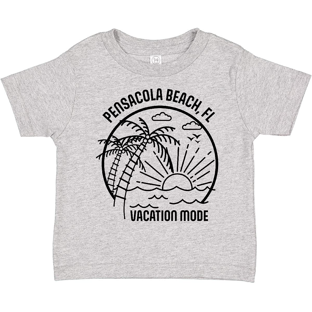 Inktastic Summer Vacation Mode Pensacola Beach Florida Toddler T-Shirt - Cute & Comfortable Kids Shirt for Beach Trips, Family Vacations & Casual Outings