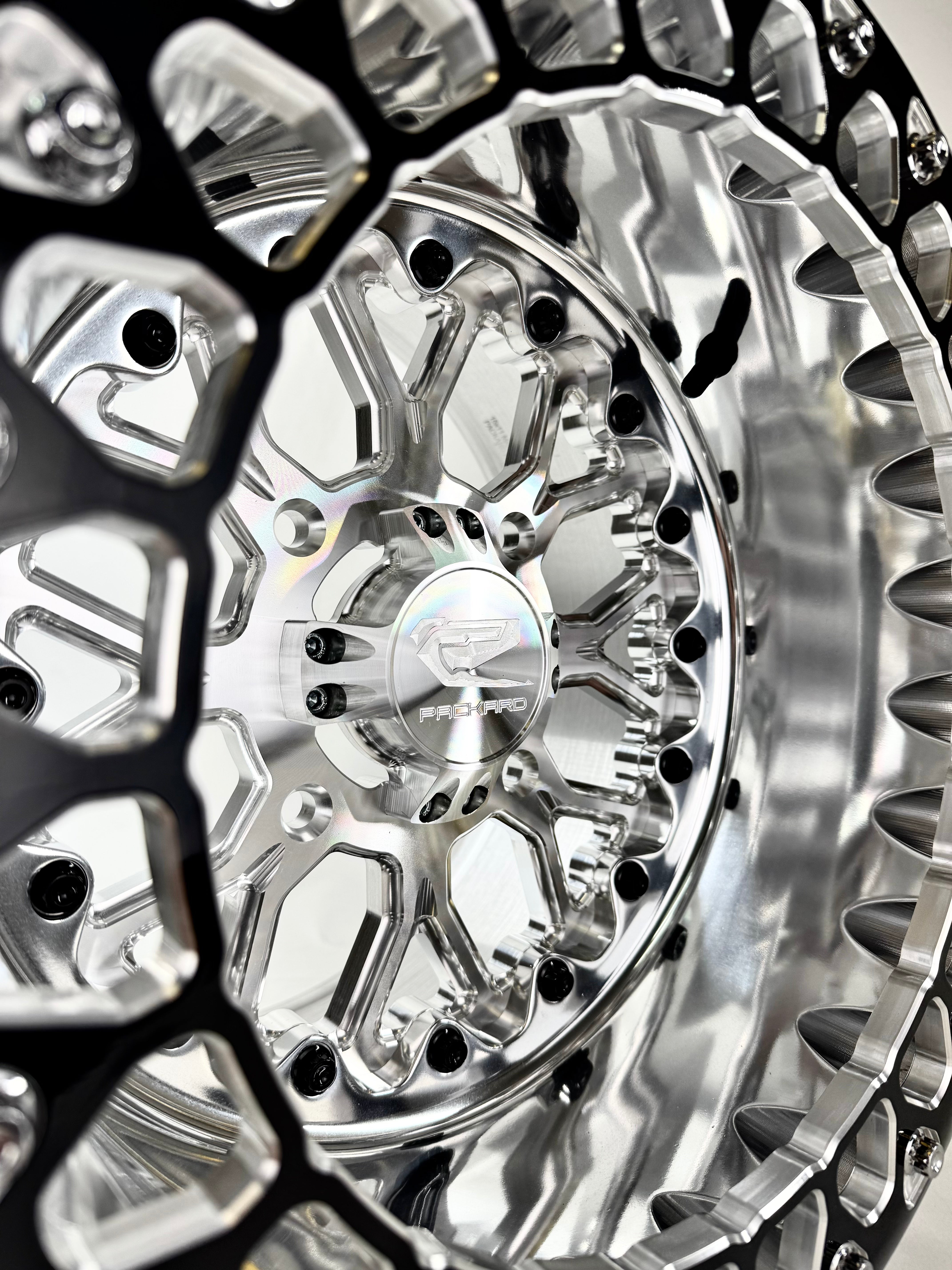 Wishbone FF Forged Polished Beadlock Wheels - Silver | Off-Road & Racing Performance | Perfect for Jeep, Truck & SUV Customization