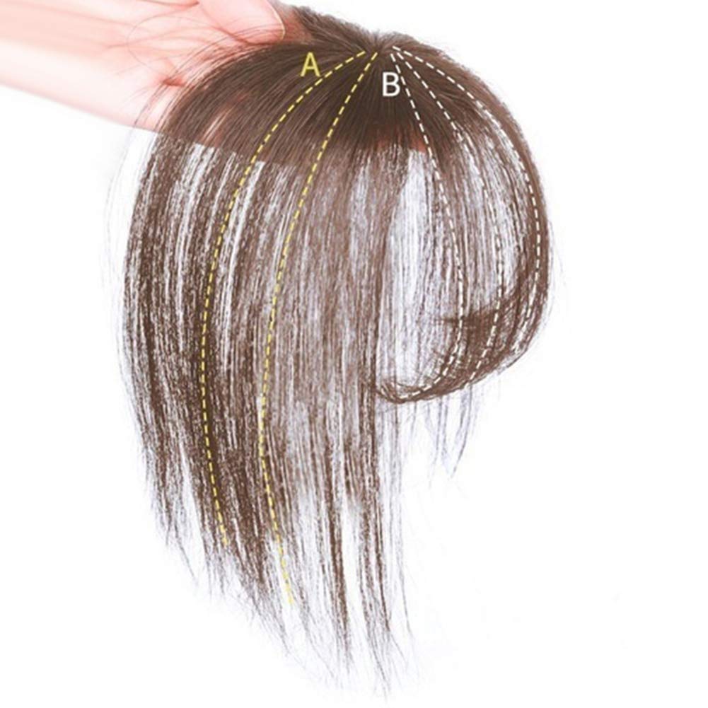 3D Air Fringe Ultra-Thin Seamless Fake Bang Wig Hair Extension - Dark Brown | Fashionable Hairpiece for Cosplay, Costume Parties & Daily Styling