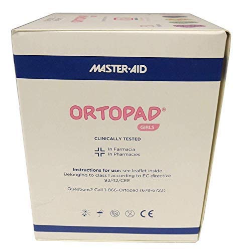 Ortopad Girls Eye Patches - Regular Size (50 Per Box) | Amblyopia Treatment for Kids | Comfortable & Hypoallergenic | Perfect for Post-Surgery, Lazy Eye Therapy & Daily Eye Care