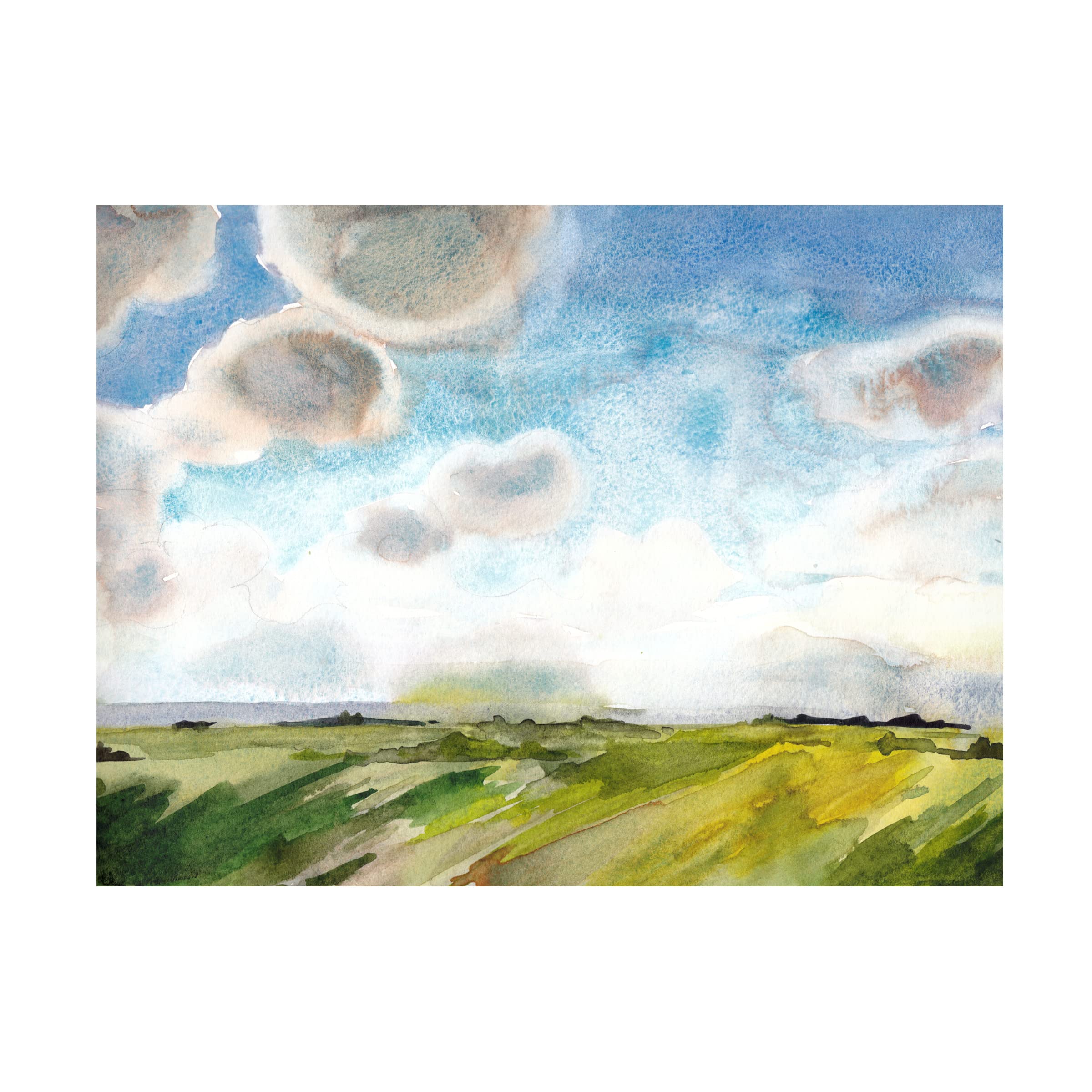 Paul McCreery 'May Sky Studies III' Canvas Wall Art Print - 18x24 Inches - Modern Home & Office Decor - Perfect for Living Room, Bedroom or Gallery Display