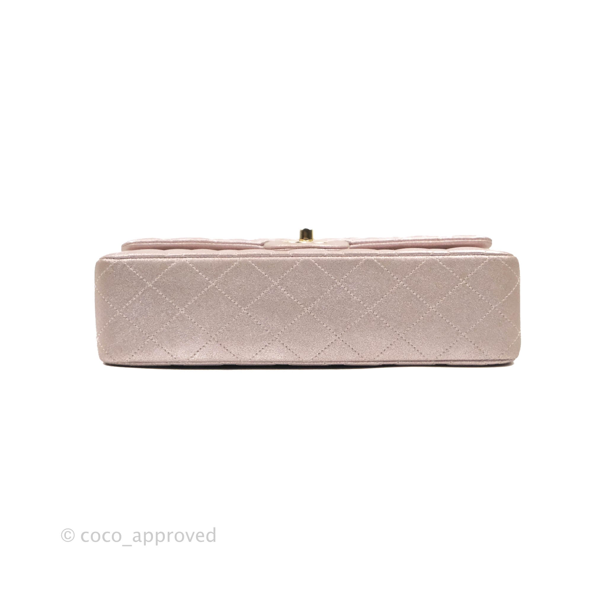 Chanel Classic M/L Medium Double Flap Bag in Rose Gold Pink Lambskin with Gold Hardware - Luxury Handbag for Women, Perfect for Parties, Weddings & Special Occasions