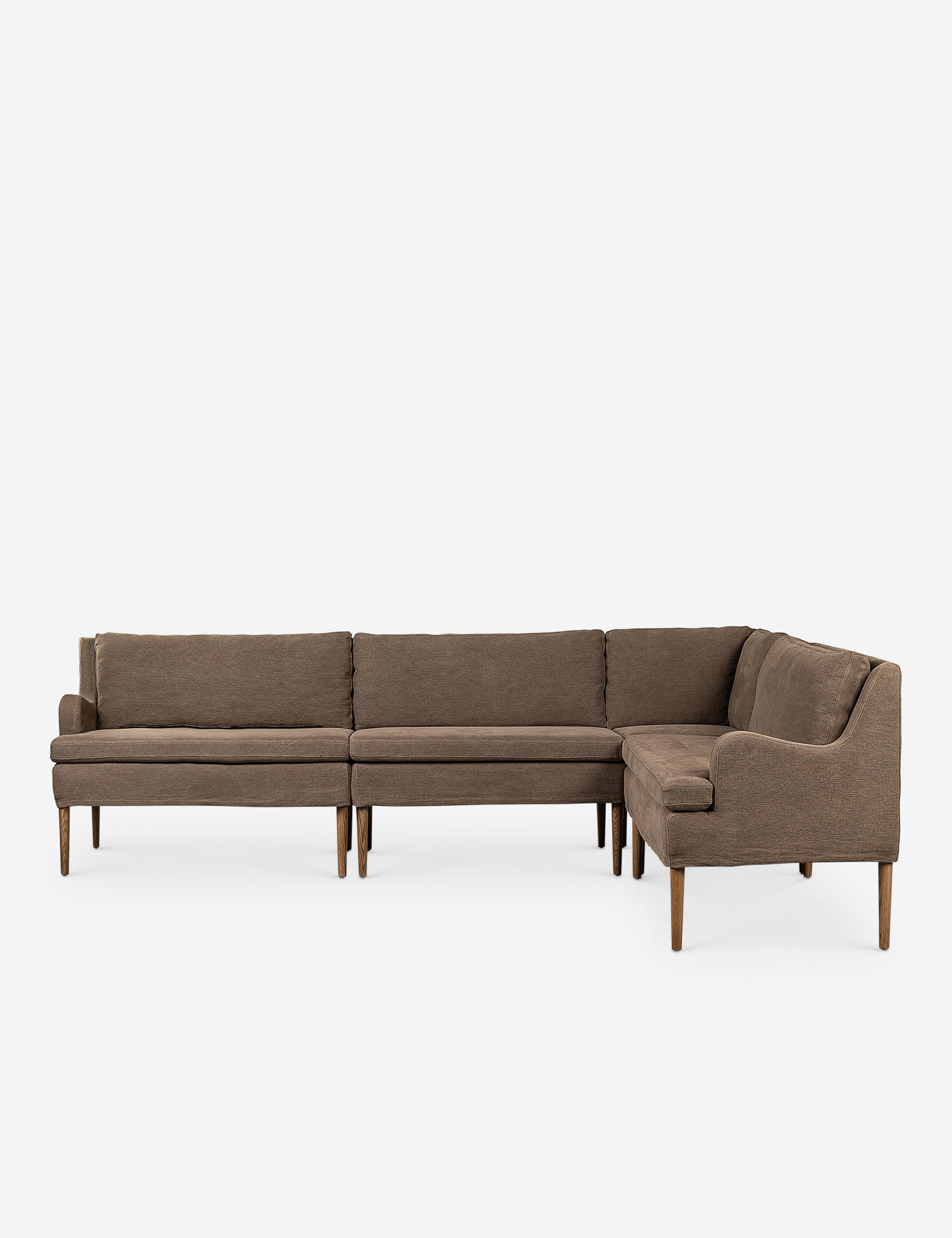 Aurelia Dining Banquette by Amber Lewis x Four Hands - Modern Upholstered Bench for Dining Room, Kitchen Nook, Entryway - Perfect for Small Spaces & Entertaining