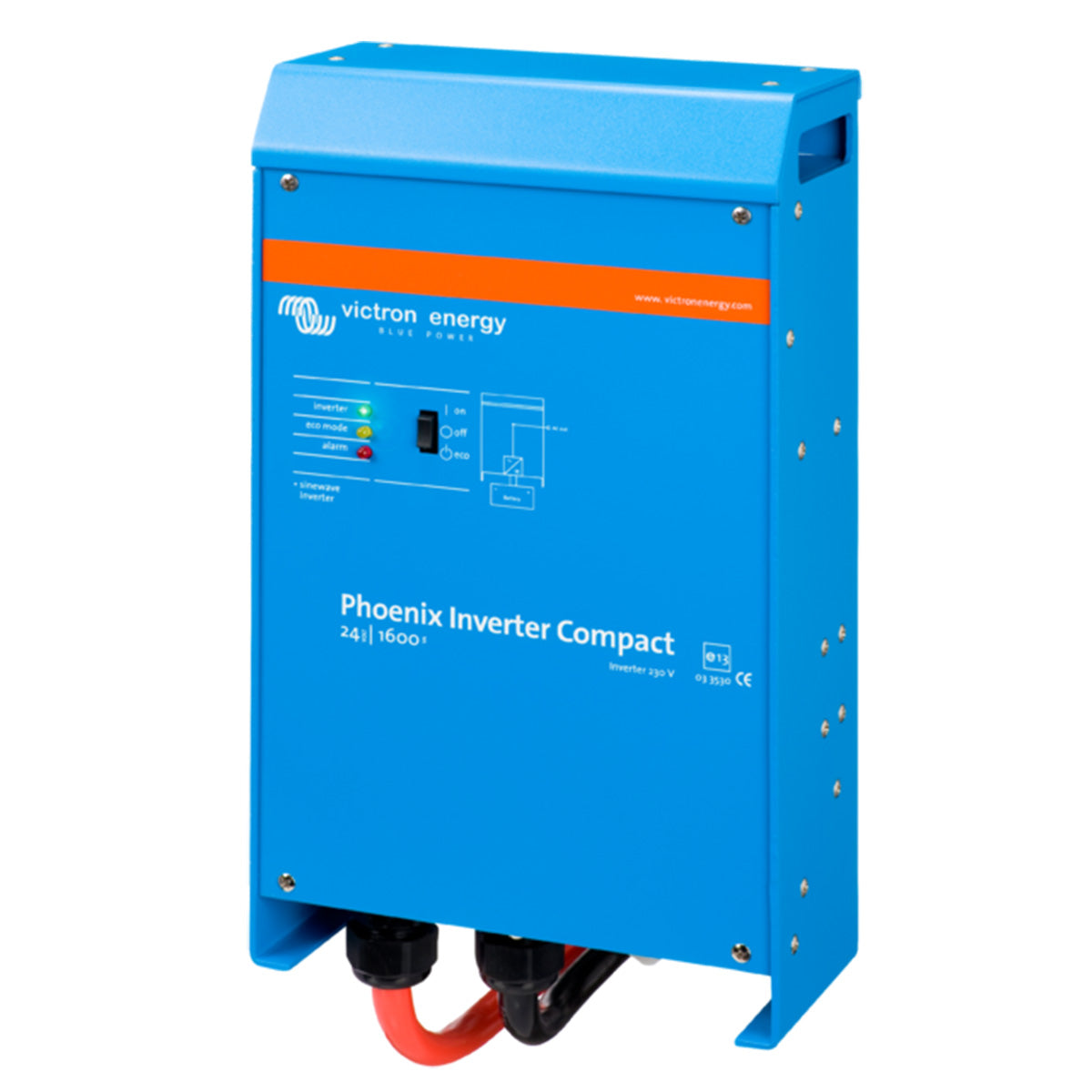 Victron Energy Phoenix Inverter Compact 24/1600 230V VE.Bus - Pure Sine Wave Power Inverter for RVs, Boats & Off-Grid Solar Systems - Reliable 1600W 24V DC to 230V AC Conversion
