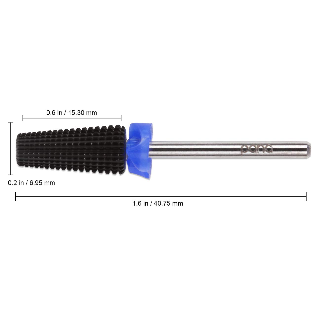 PANA Nail Carbide 5-in-1 Drill Bit Set - Dual Rotation for Left & Right Hand Users - Fast Acrylic & Hard Gel Removal - 3/32