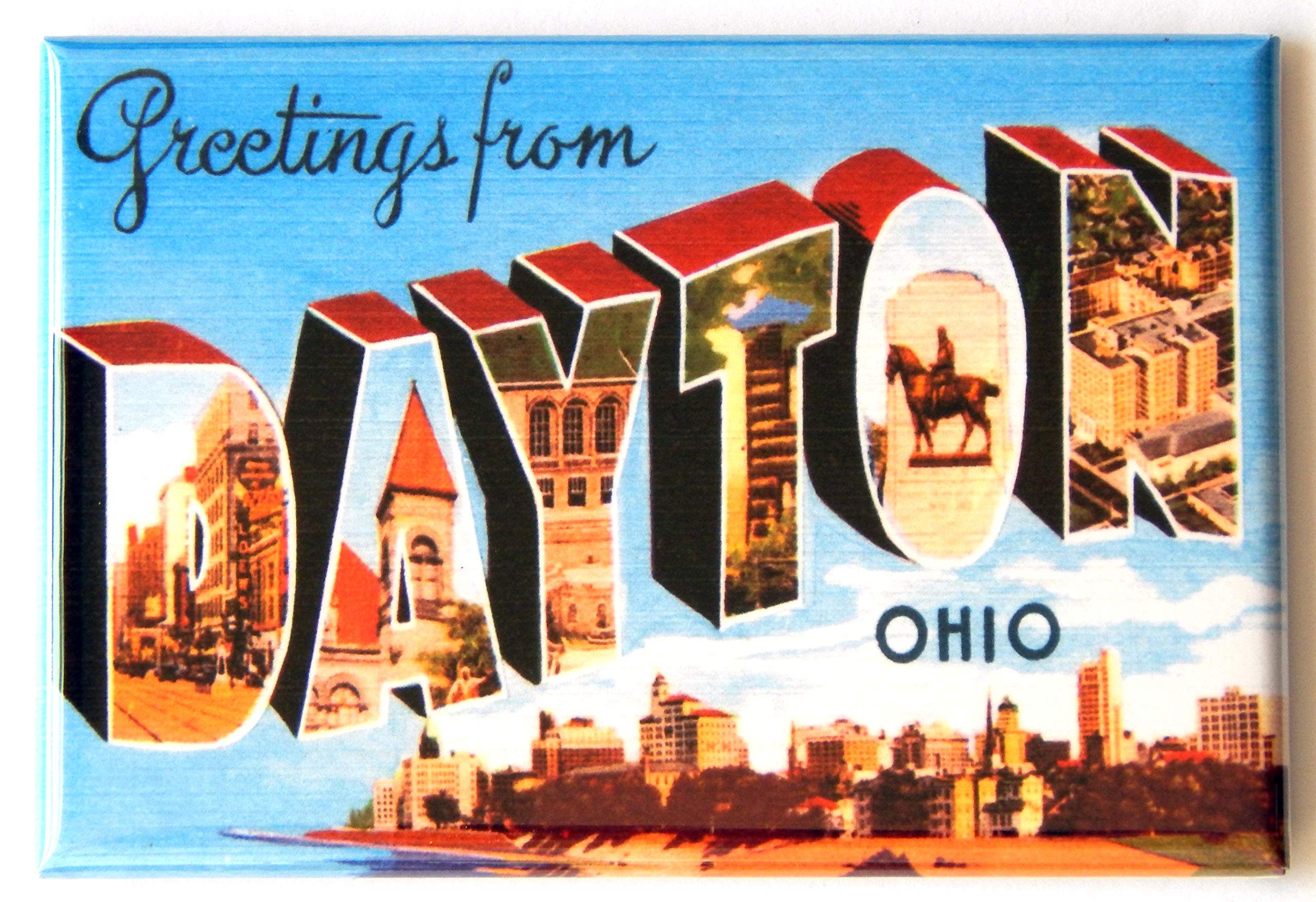 Dayton Ohio Souvenir Fridge Magnet - 1.75 x 2.75 Inch Collectible Travel Gift - Perfect for Refrigerators, Lockers & Office Decor