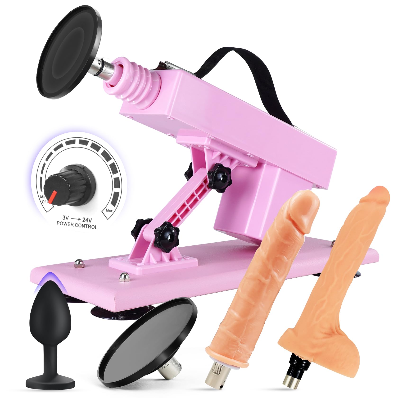 Automatic Thrusting Sex Machine for Women - Powerful Adult Toy with 3 XLR Attachments & Suction Cup Base - Perfect for Solo Play, Couples, and BDSM Scenes