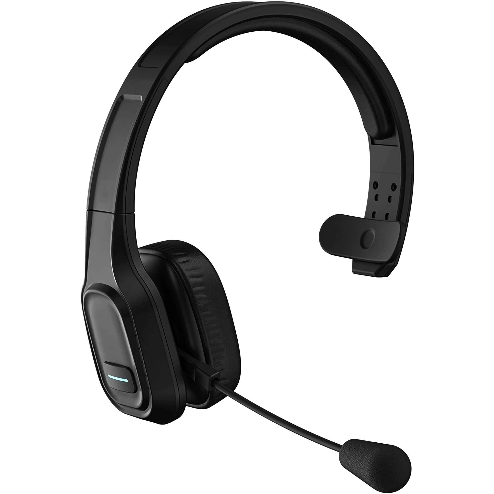 Wireless Bluetooth Headset with Boom Mic for Alcatel A30 - Dual V5.0 Bluetooth & 3.5mm Backup Cable - Noise Cancelling for Truck Drivers & Office Calls (Black) | Perfect for Long Haul Driving & Remote Work