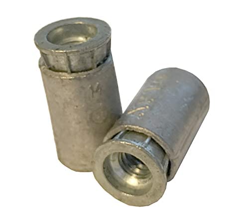 12 Pack 1/4-20 Concrete Anchors - Heavy Duty Hurricane Shutter Bolts & Sidewalk Anchors - Wall Anchor Bolts for Secure Mounting in Storms and Outdoor Projects