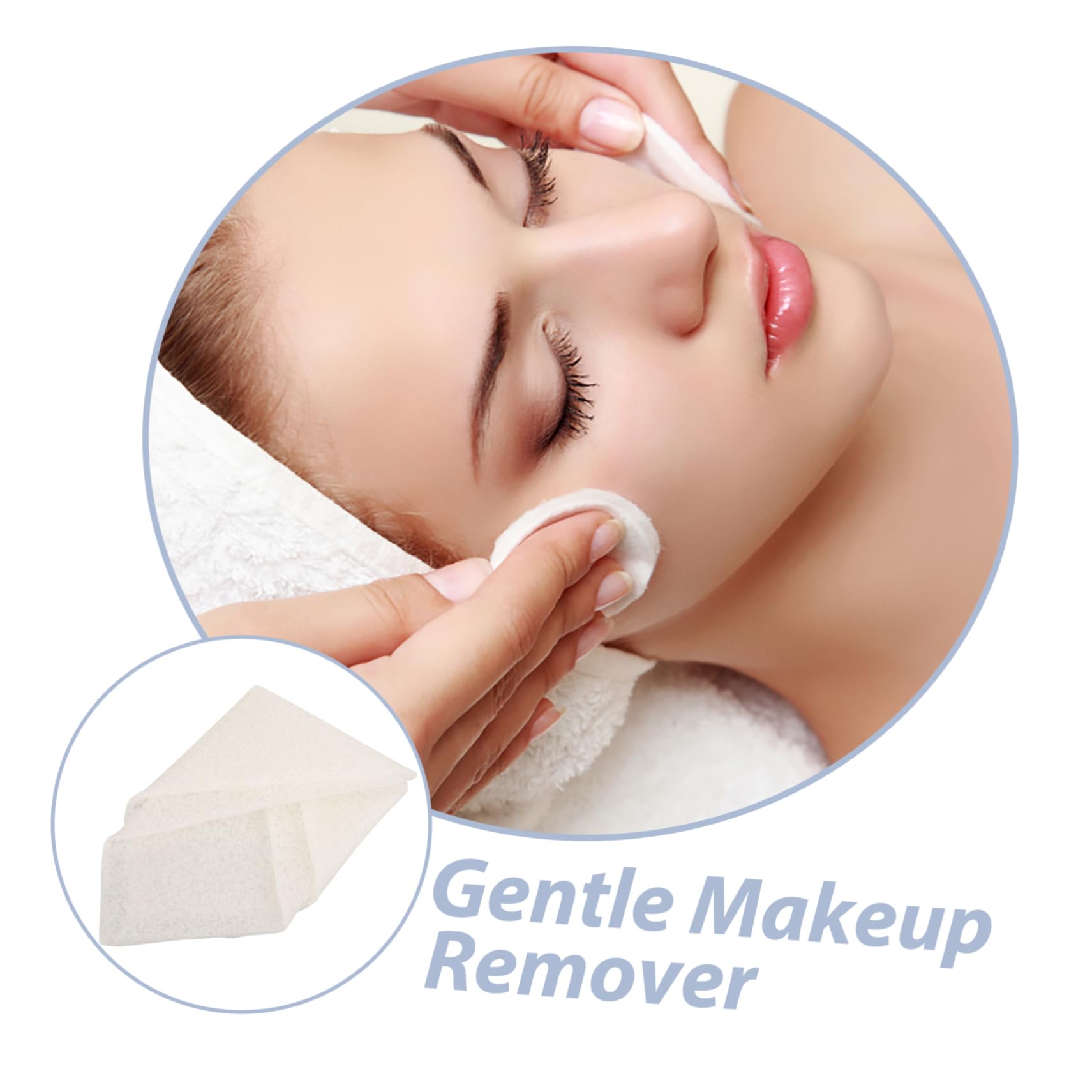 Gentle Reusable Makeup Remover Washcloths - Soft Face Cleansing Towels for Effective Makeup Removal | Perfect for Travel, Daily Skincare & Sensitive Skin