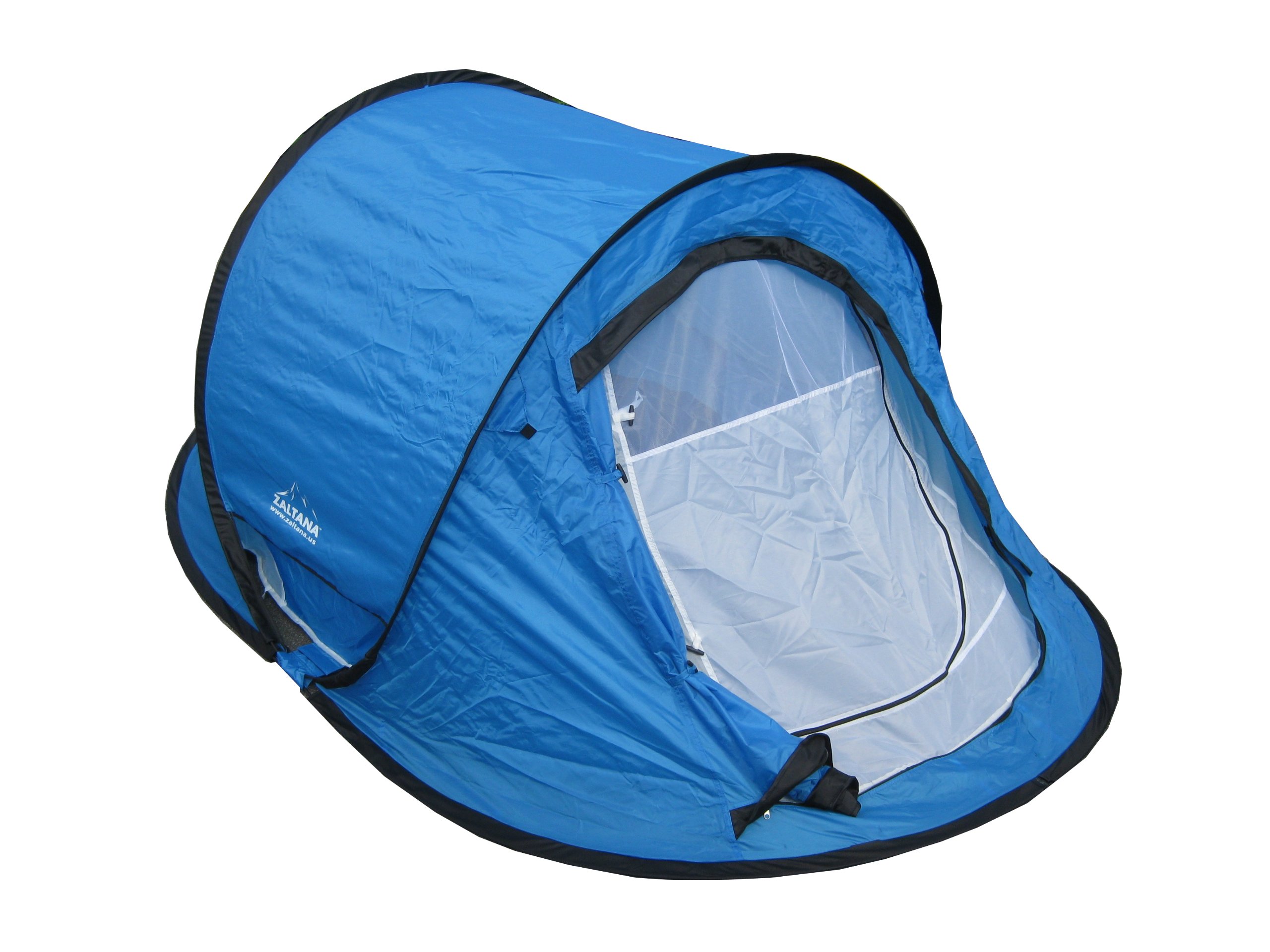 POP UP Tent with AIR Mattress (Single) and AIR Pump Set - Portable Camping Gear for Outdoor Adventures, Beach Trips, and Backpacking
