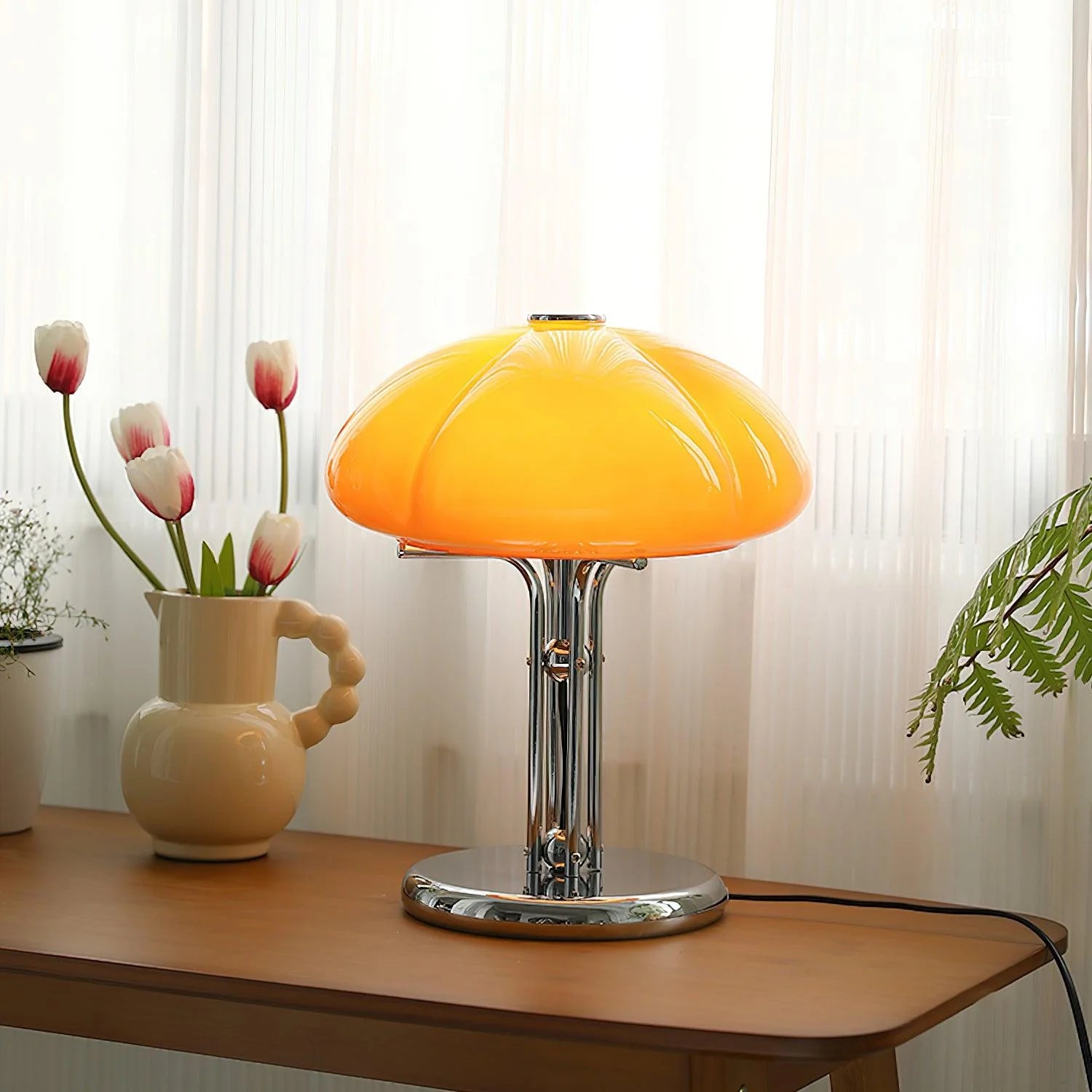 Cassian Table Lamp - Modern LED Bedside Lamp with USB Port, Adjustable Brightness for Bedroom, Living Room & Office - Perfect for Reading, Working & Relaxing