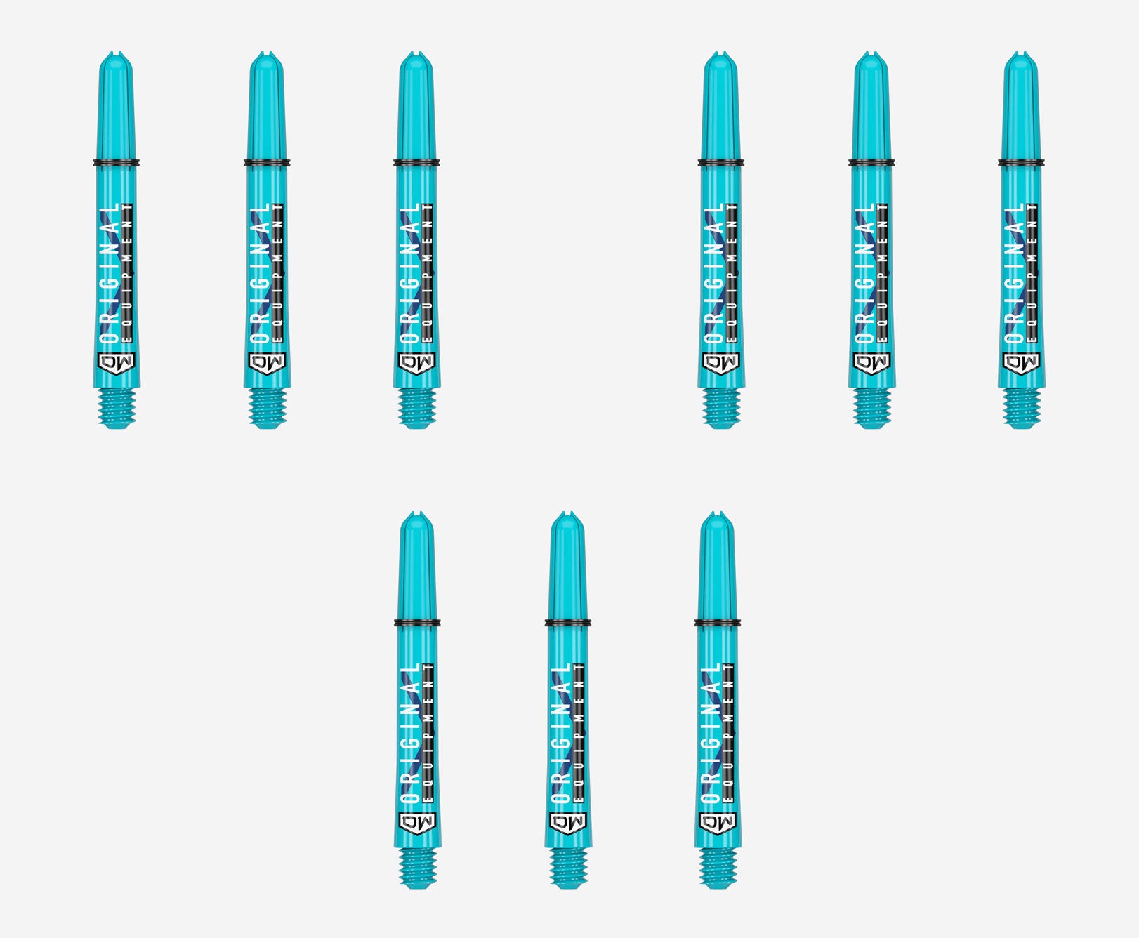 DART WORLD Clinch Darts Shafts 3 Pack - Teal Color | Professional Dart Accessories for Steel Tip & Soft Tip Darts | Perfect for Bars, Tournaments & Home Practice