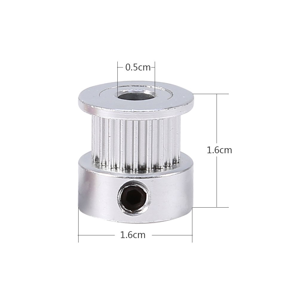 High-Quality 3D Printer Pulley - 2GT Timing Belt with 90 Degree Angle & Smooth Finish | Perfect for 3D Printer Belt Systems & DIY Repairs | Ideal for Home 3D Printing, CNC Machines, and Robotics Projects