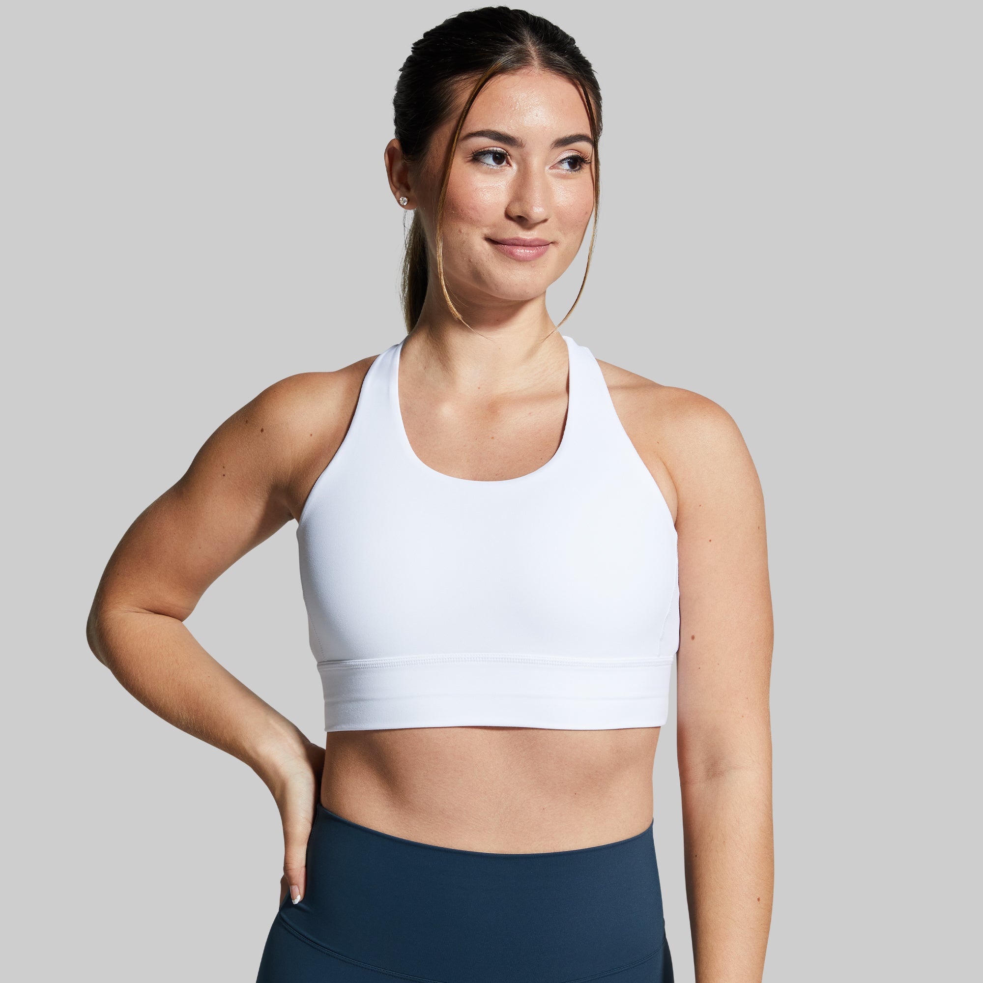 High-Performance Ignite Sports Bra for Women - Breathable & Supportive Workout Top (White) - Perfect for Running, Yoga & Gym