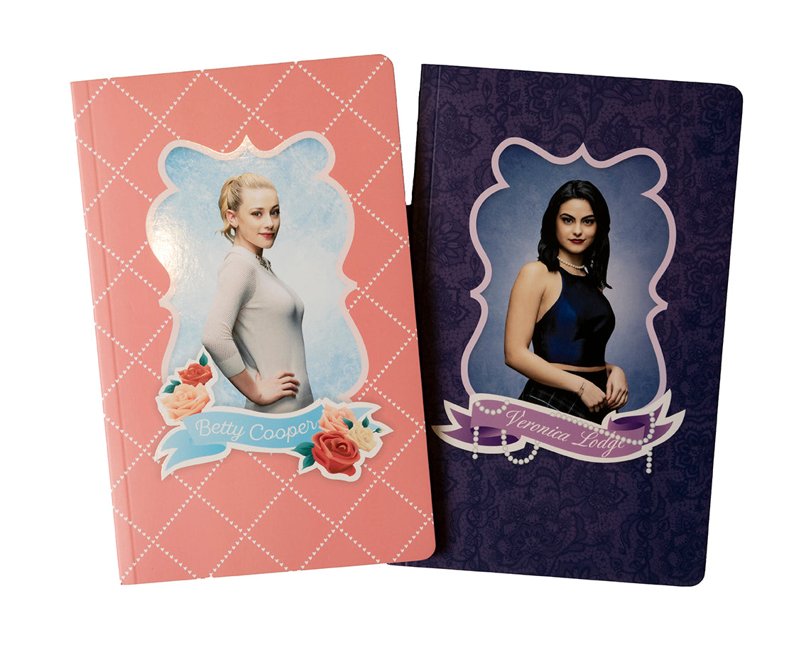 Riverdale Character Notebook Set of 2 - Spiral Bound Journal for School, Office & Gift Ideas - Betty & Veronica Inspired Writing Notebooks