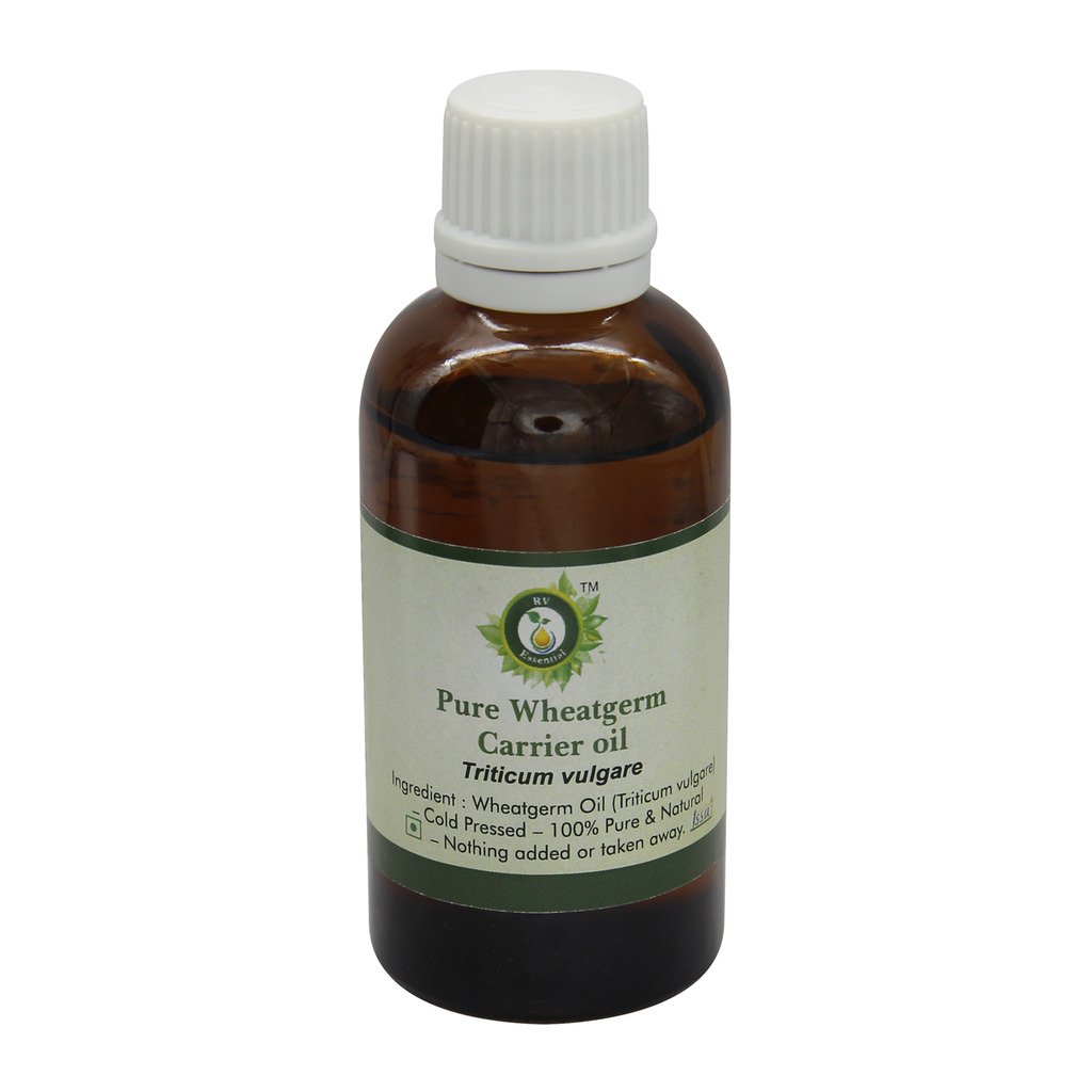 Pure Wheatgerm Carrier Oil 50ml - 100% Natural Triticum Vulgare Oil for Skin & Hair Care - Perfect for Massage, Aromatherapy & DIY Beauty Products