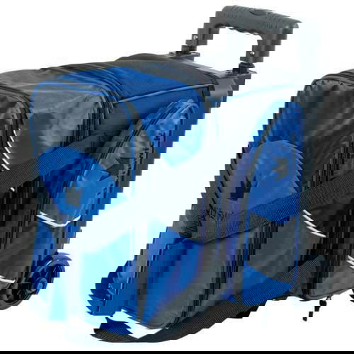 Brunswick Edge Single Roller Blue Bowling Bag - Durable & Lightweight Bowling Gear for Men & Women - Perfect for League Play, Tournaments & Practice Sessions