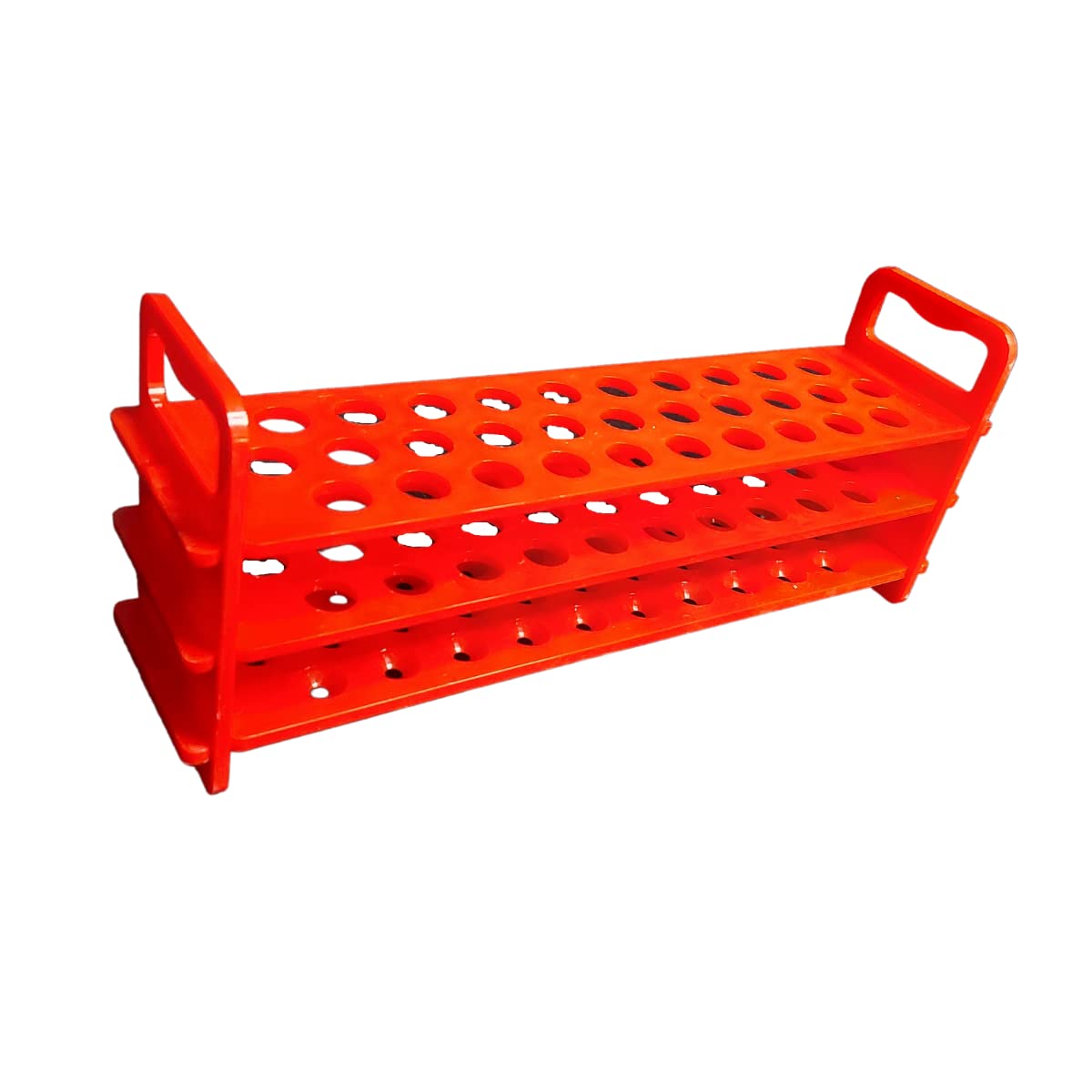 AANIJ® 3-Tier Polypropylene Test Tube Stand - 13mm x 31 Holes, Durable Lab Equipment for Chemistry Experiments & Science Classrooms (Pack of 1) | Perfect for Laboratories, Schools & DIY Science Projects