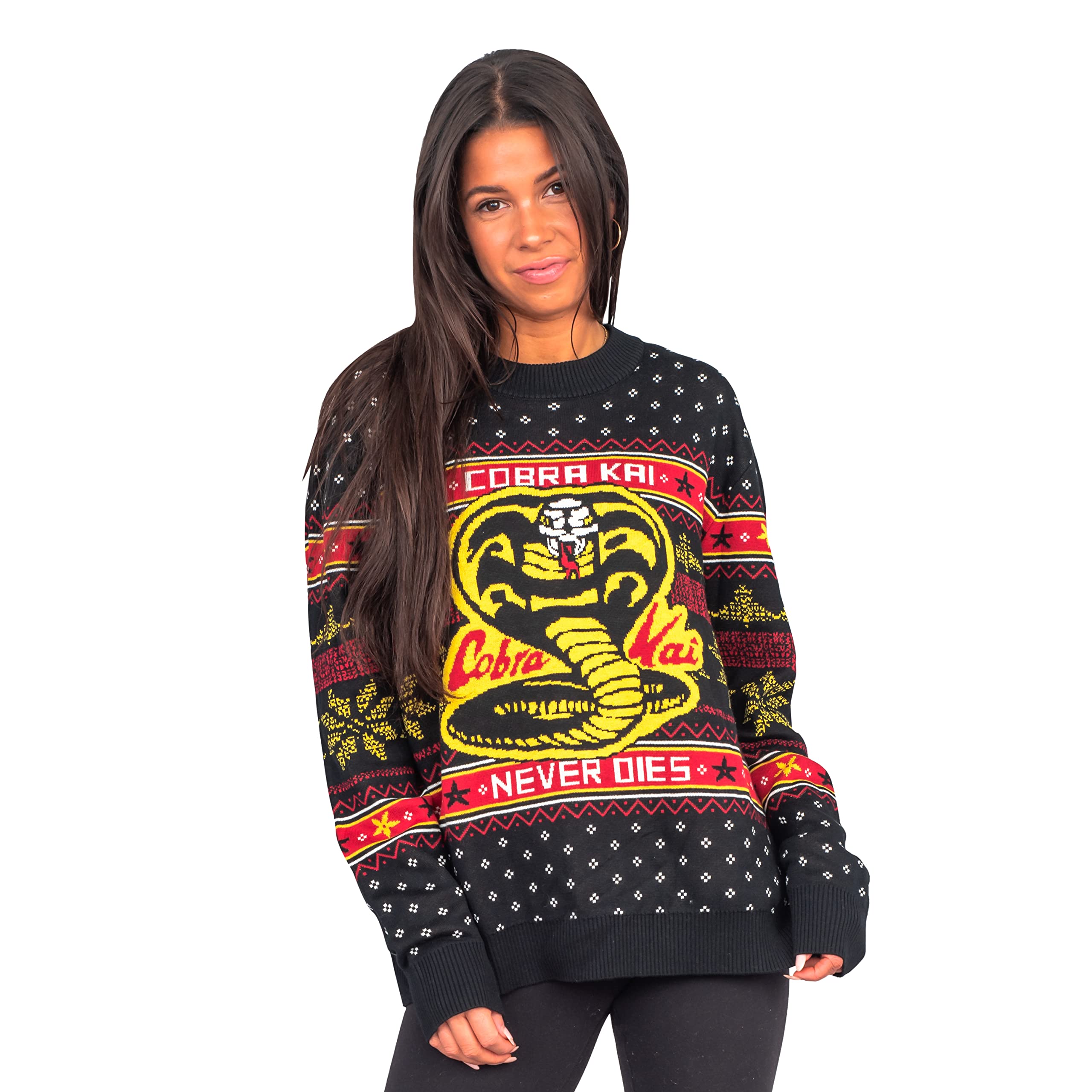 Cobra Kai Ugly Christmas Sweater - The Karate Kid Inspired Holiday Sweatshirt for Fans | Perfect for Christmas Parties & Gifts