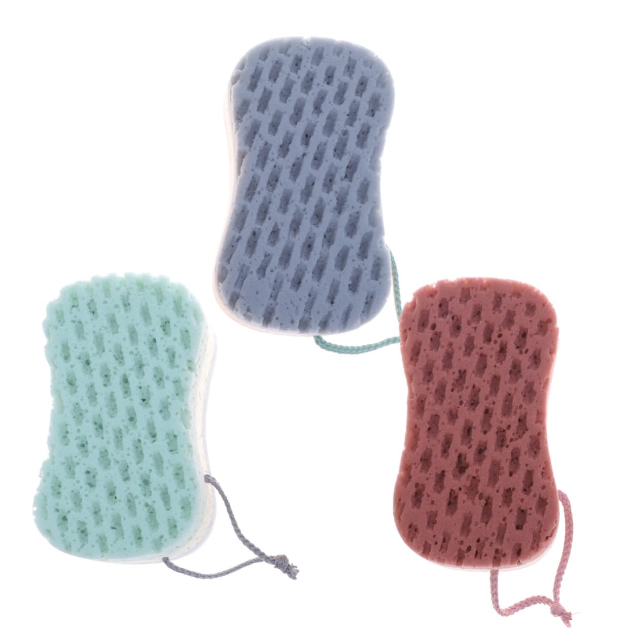 Healeved 3-Pack Konjac Sponges for Body & Face - Natural Exfoliating & Cleansing Sponge, Soft Bath & Shower Scrubber for Gentle Skin Care - Perfect for Daily Cleansing, Makeup Removal & Spa Routine