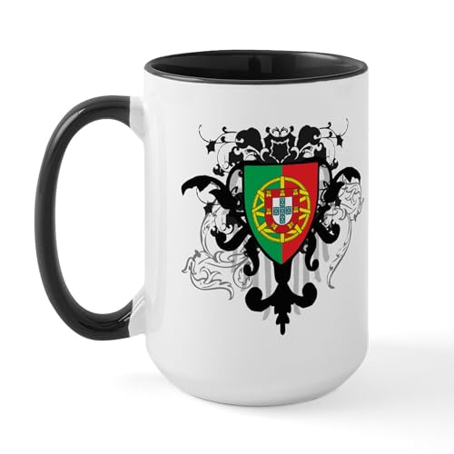 White/Black Inside - Stylish Portugal Large Mug