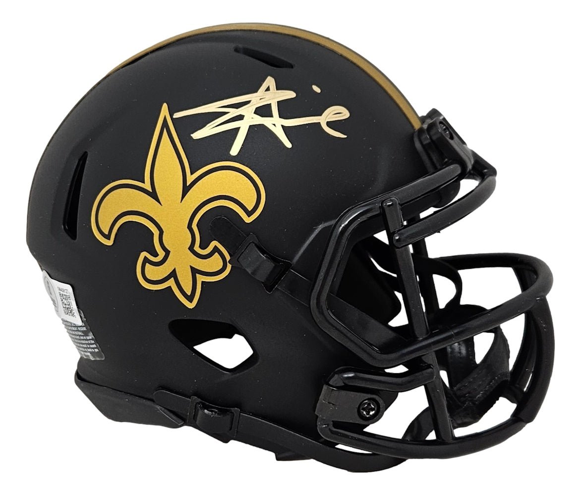 Alvin Kamara Autographed New Orleans Saints Eclipse Mini Speed Helmet - Limited Edition NFL Collectible - Perfect for Fans, Sports Memorabilia Displays & Game Room Decor