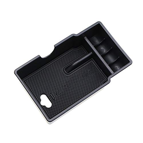 YTGUEVKDH ABS Non-Slip Center Console Armrest Storage Box for Fiat 500X 2014-2020 - Perfect for Organizing Car Accessories, Glove Box Replacement & Interior Upgrade