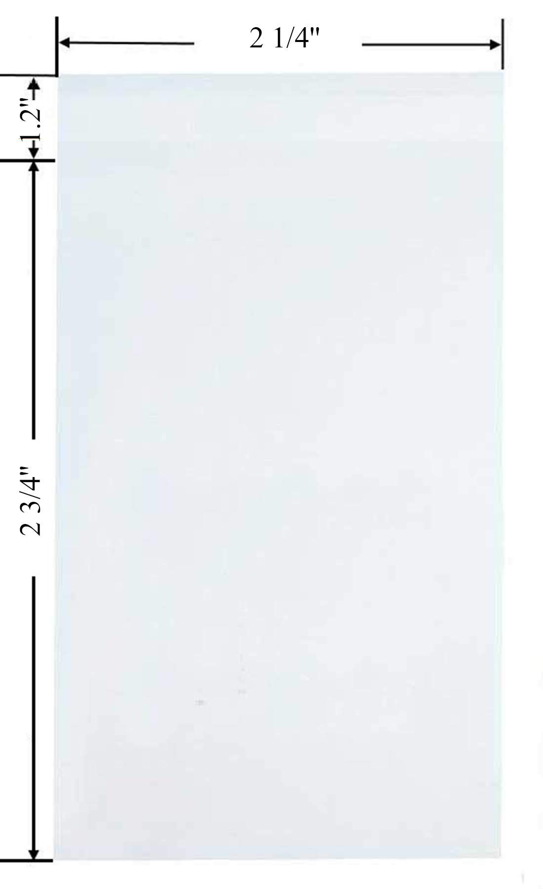300 Pack Self Sealing Clear Plastic OPP Bags - 2.25