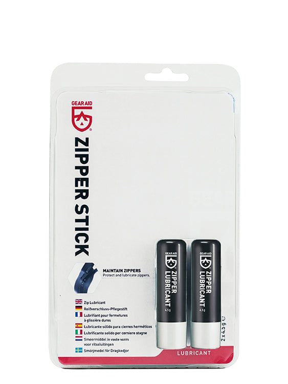 Gear Aid (McNett) Zipper Stick Duo Pack - Zipper Lubricant & Cleaner for Smooth Operation - Perfect for Jackets, Bags, Tents & Outdoor Gear