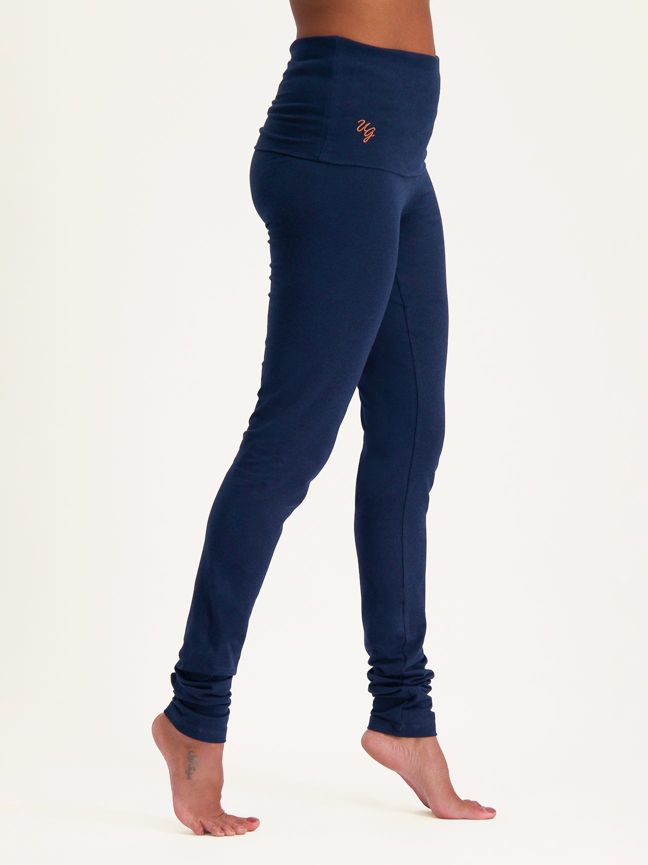 Urban Goddess Shaktified Yoga Leggings - Midnight Black High-Waisted Workout Pants for Women | Perfect for Yoga, Gym & Everyday Wear