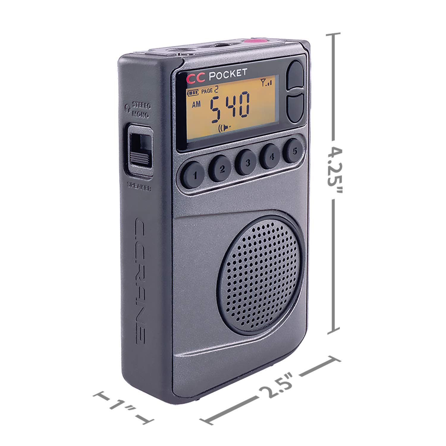 Portable AM FM NOAA Weather Radio with Digital Clock & Sleep Timer - Emergency Alert, Outdoor Camping, Travel & Home Use
