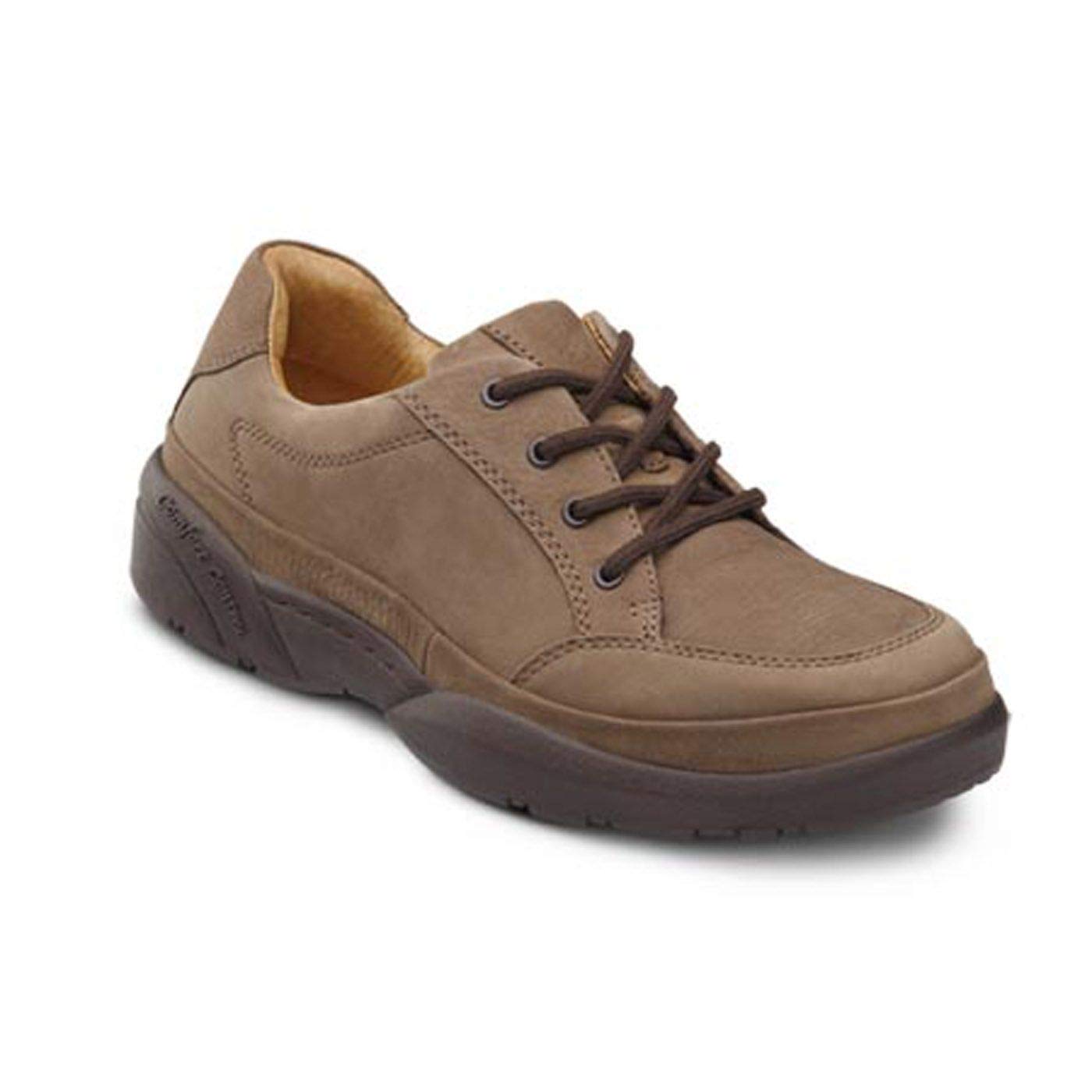 Dr. Comfort Justin Men's Therapeutic Diabetic Extra Depth Shoes - Leather Lace-Up for Swollen Feet & Neuropathy - Ideal for Daily Walking, Work & Diabetic Foot Care