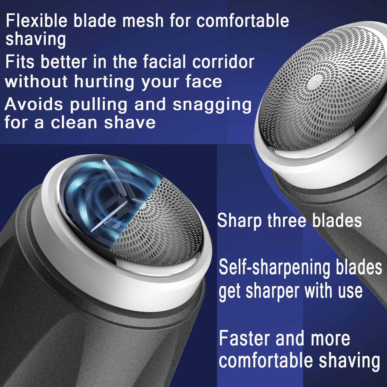 Best Mini Electric Shaver for Men - USB Rechargeable Travel Razor with Precision Blades - Perfect for Home, Office & Gym Use
