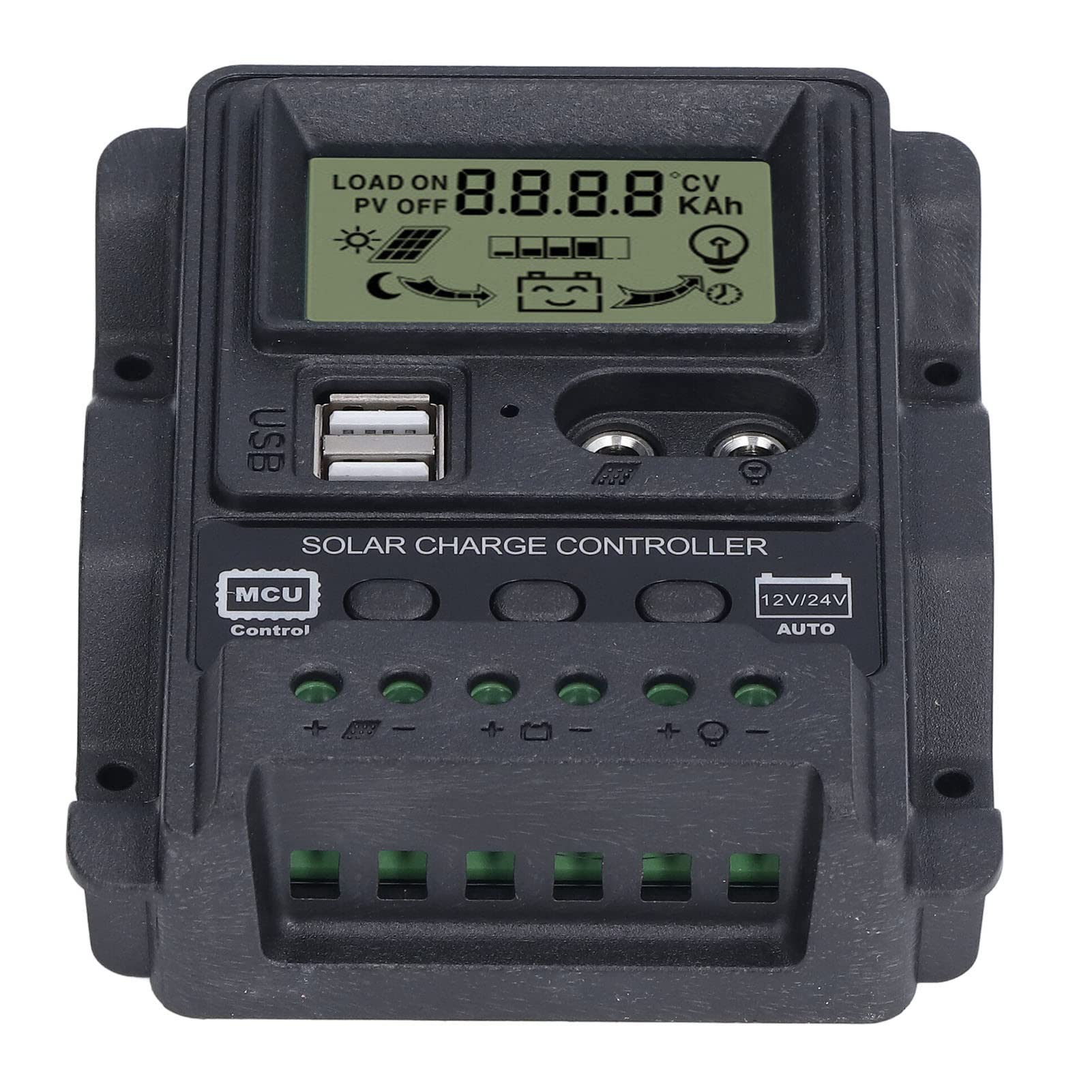 PWM Solar Charge Controller with Backflow Resistance & Ultra Low Heat - Power Off Memory for Batteries - Ideal for RV, Marine & Off-Grid Solar Systems (#3)