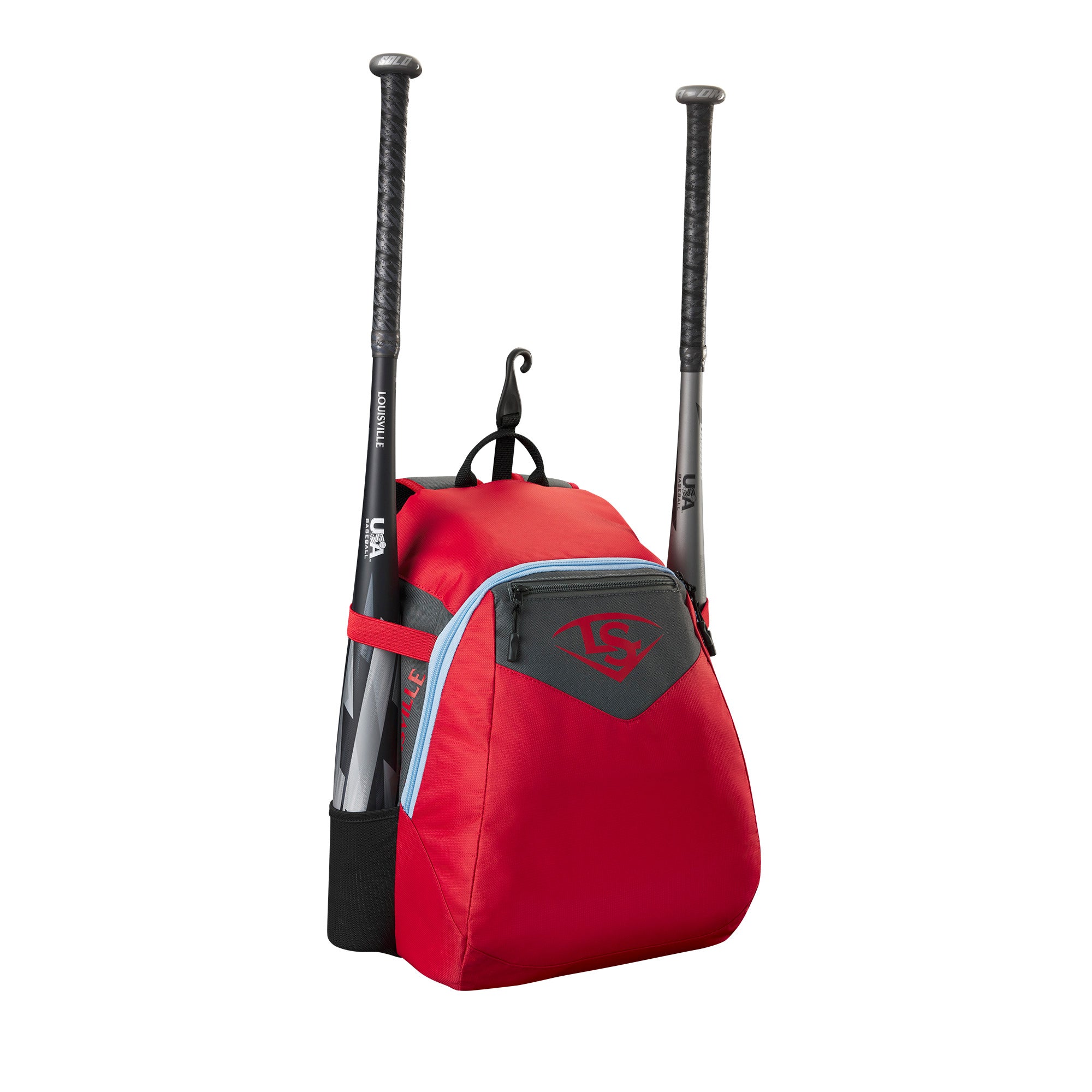 Louisville Slugger Genuine V2 Youth Baseball Backpack - Lightweight Durable Stick Pack for Kids & Teens - Perfect for School, Sports Practice & Travel