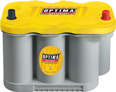 Optima D27F Yellow Top Deep Cycle Battery - High-Performance AGM Battery for Marine, RV & Off-Grid Power - Perfect for Boats, Camping & Solar Systems